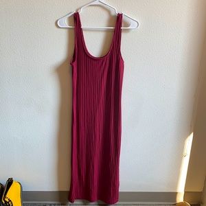 L Forever 21 body hugging dress- RED